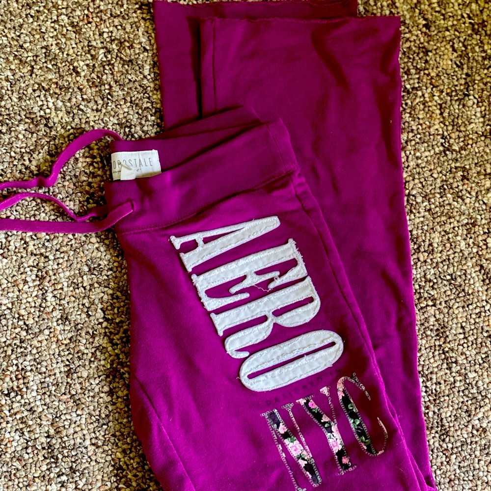 Purple Aero Flare Sweatpants • Size Small